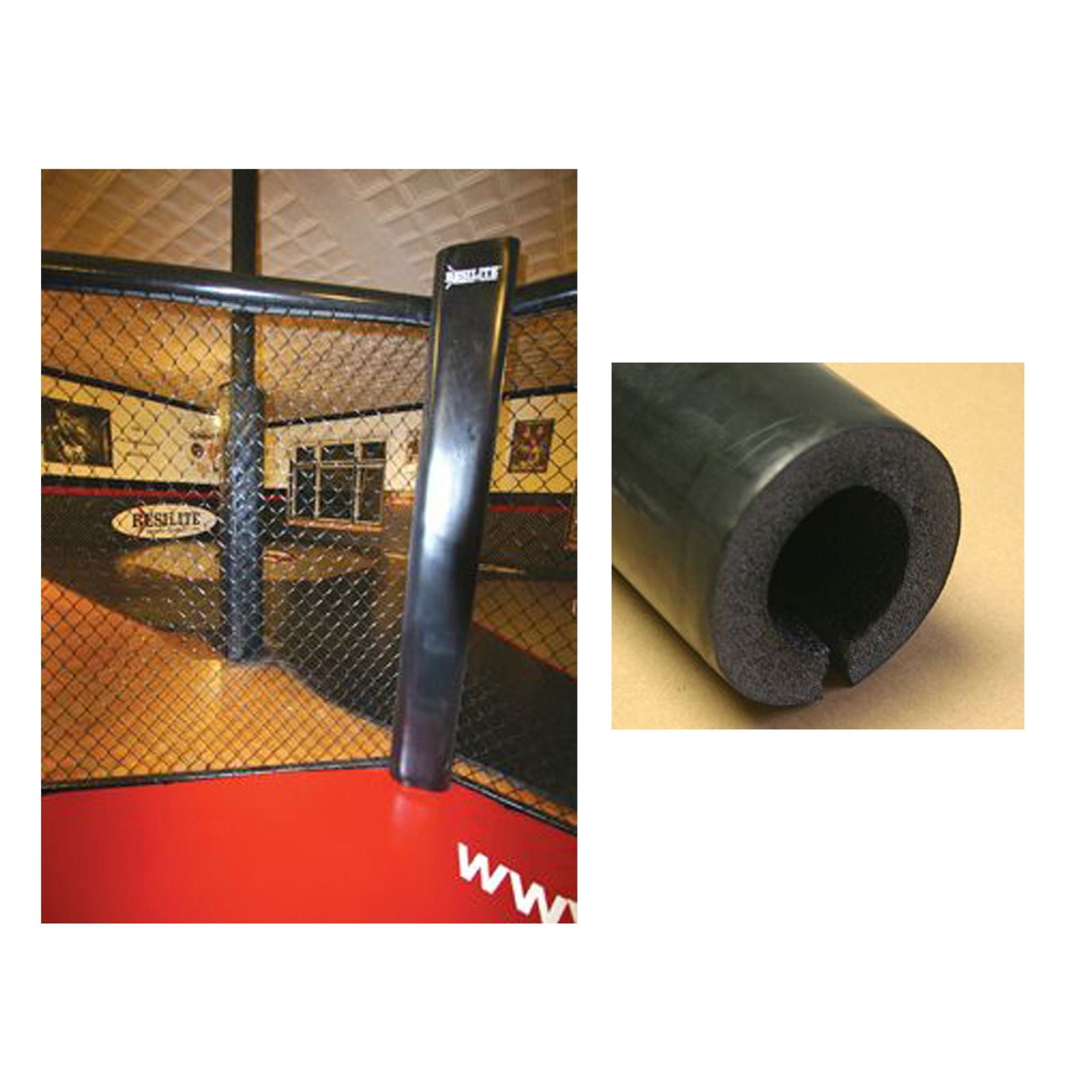 Cage and Fence Top Rail Padding - Resilite Mats