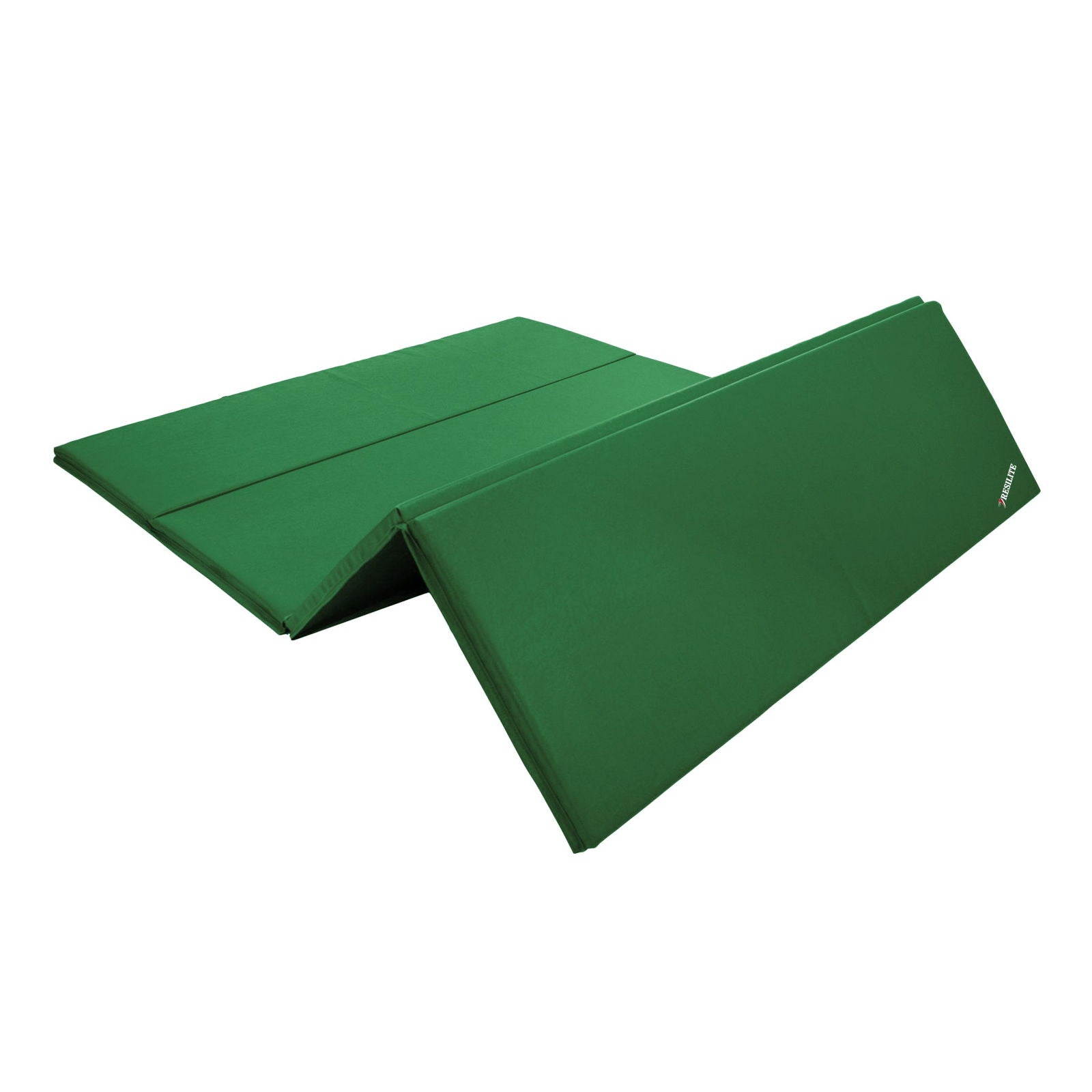 1 3/8" Senior Folding Mats, Folding Mats for Gymnastics, Kelly Green Folding Mats, Folding Floor Mats - Resilite Mats