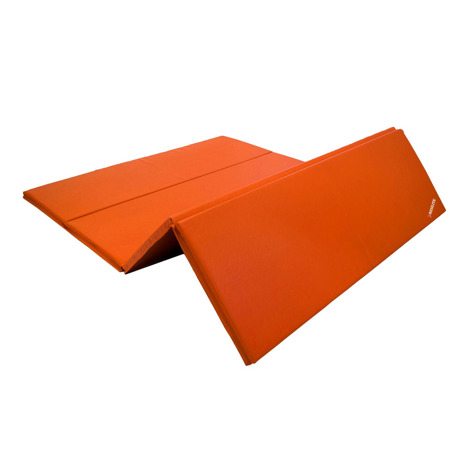 1 3/8" Senior Folding Mats, Folding Mats for Gymnastics, Orange Folding Mats, Folding Floor Mats - Resilite Mats